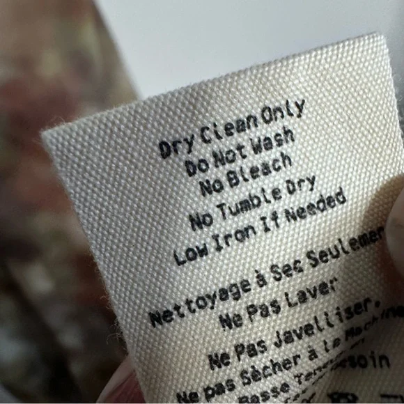 L'AGENCE Brown and Cream Maxi Dress Elegant Lined Abstract Print SP - Picture 15 of 16